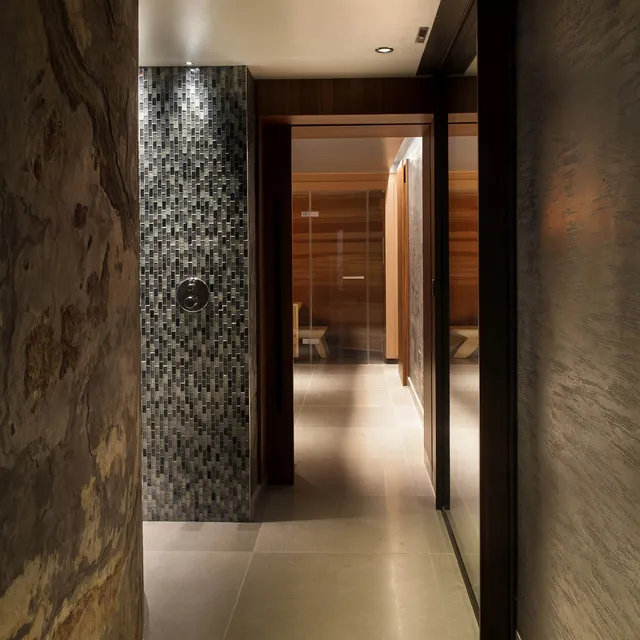 Lighting for a spa changing room, sauna and shower