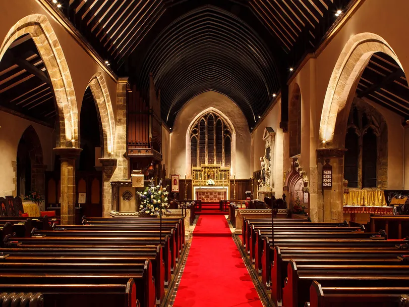 Lighting scenes in Goldsborough church - social