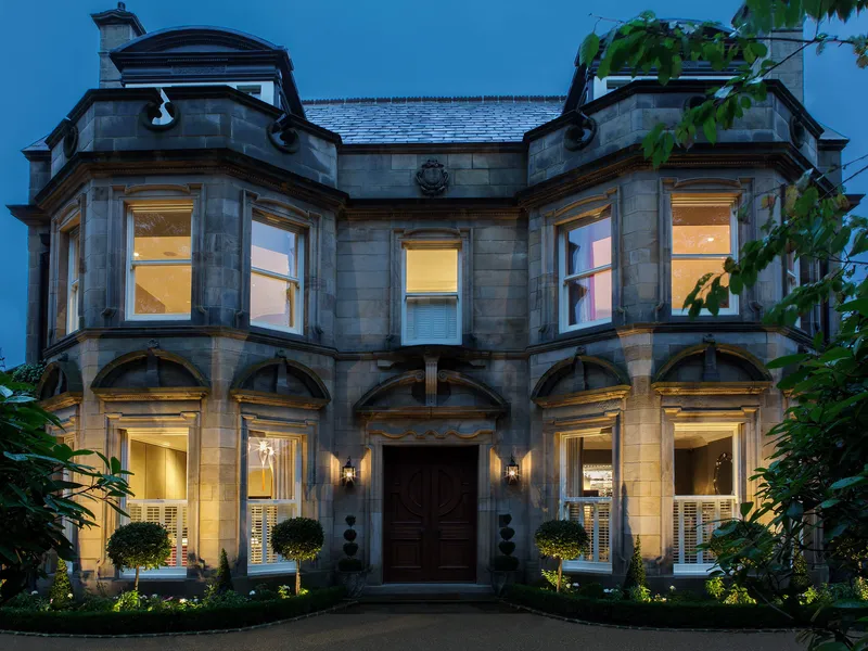 suble external lighting for a double-fronted Edwardian villa