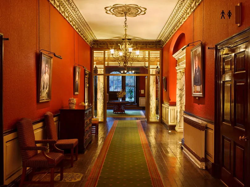 Swinton Park Hotel, the corridor with updated lighting