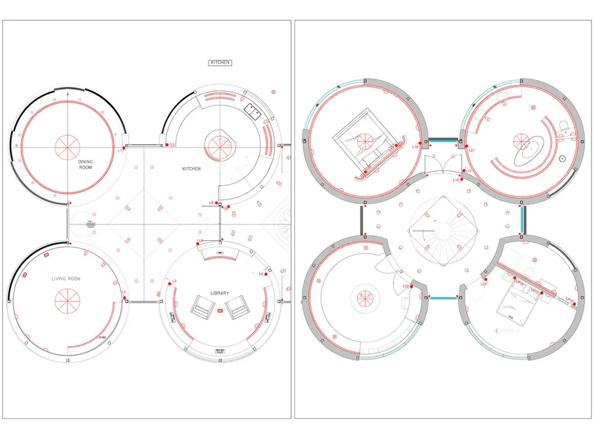 CAD layout for The Silos
