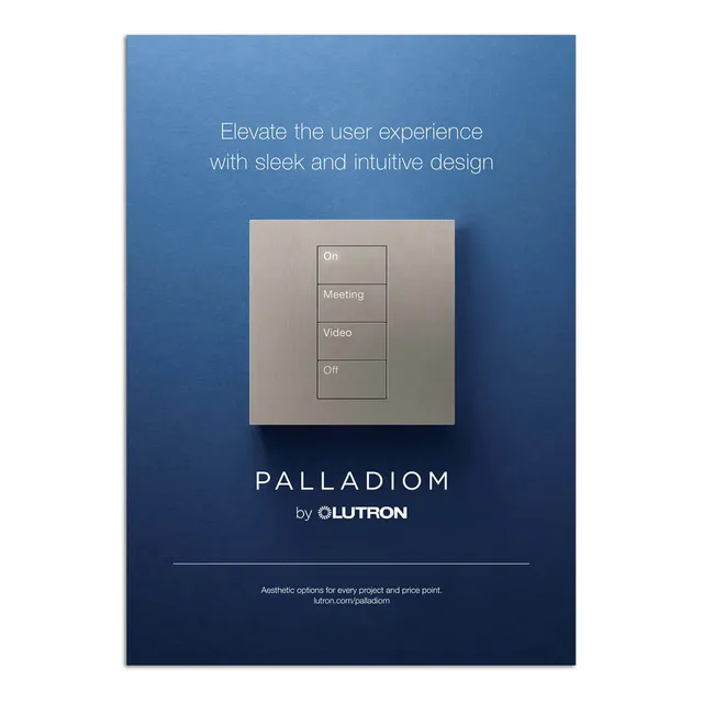 Lutron Palladiom keypads brochure