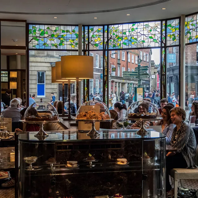 Interior of Bettys York in the afternoon