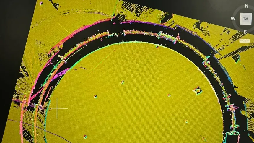 Processing the 3D scan to prepare a 2D slice for AutoCAD