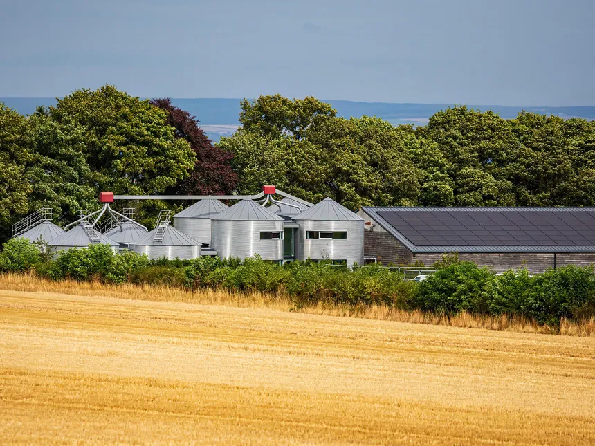 An extraordinary conversion of farm silos into a luxury home