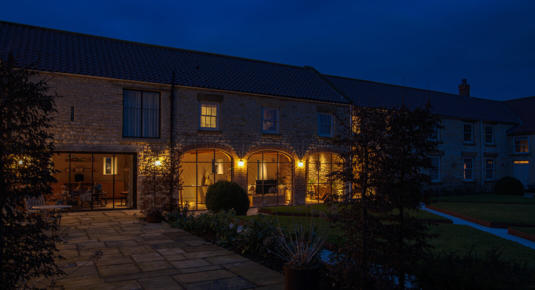 Lighting A Converted Farmhouse And Barns Brilliant Lighting